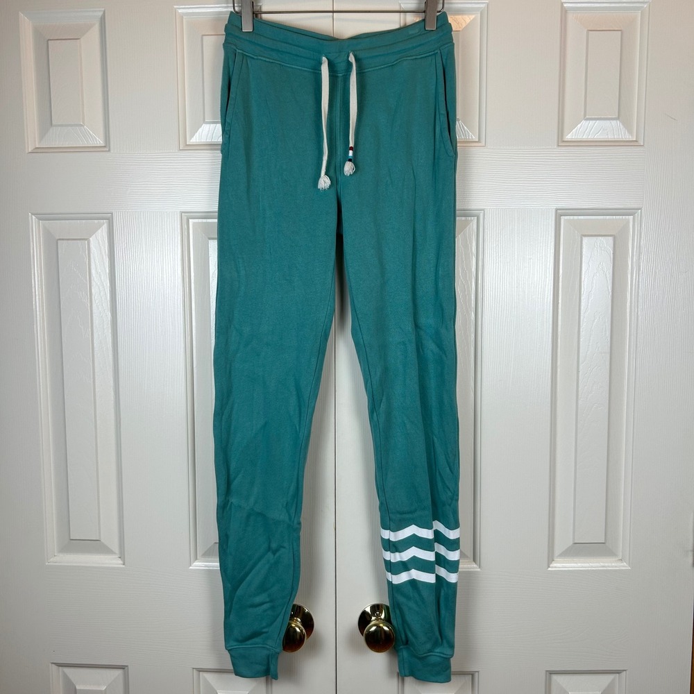 Sol Angeles Teal Coastal Waves Jogger Sweatpants